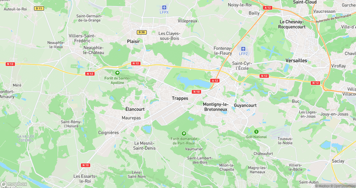 Localisation de la voiture à Trappes