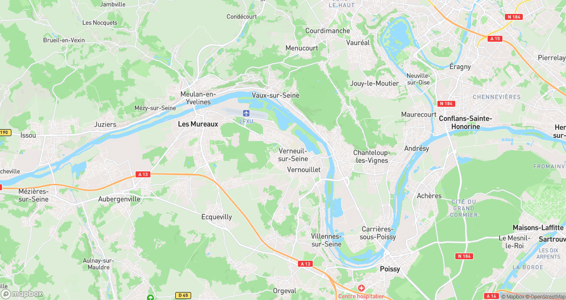 Localisation de la voiture à Verneuil-sur-Seine