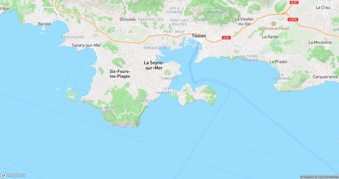 Localisation de la voiture à La Seyne-sur-Mer