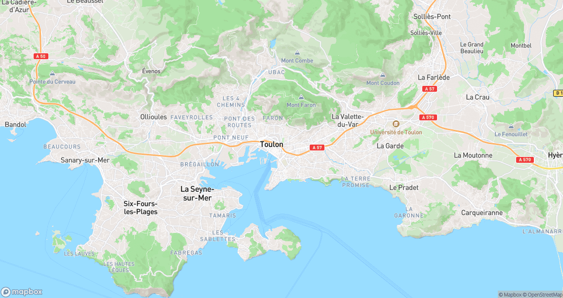 Localisation de la voiture à Toulon