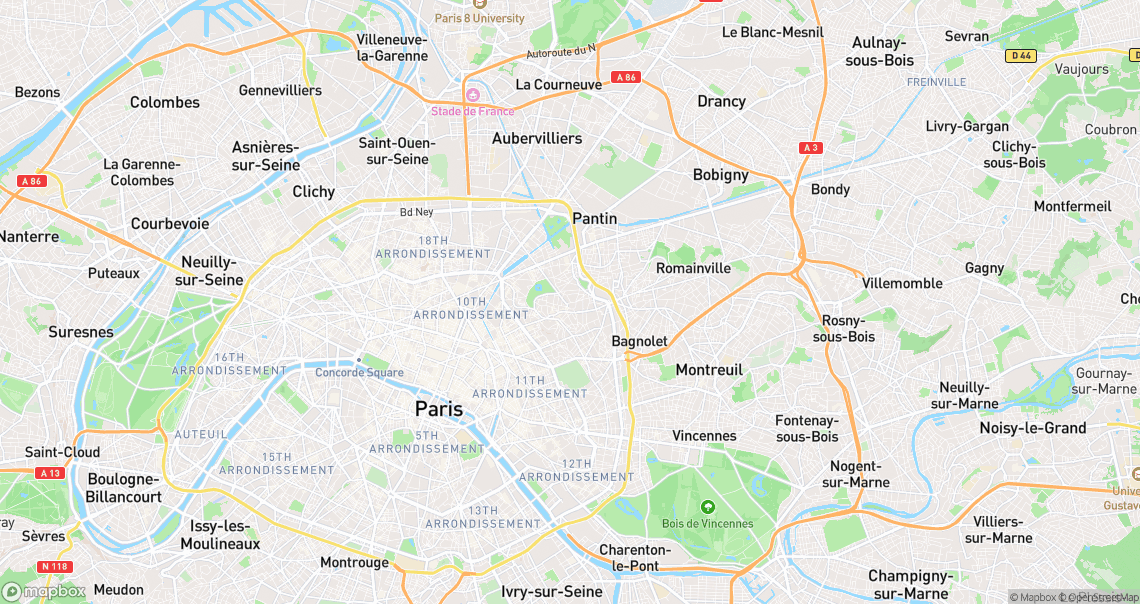 Localisation de la voiture à Paris