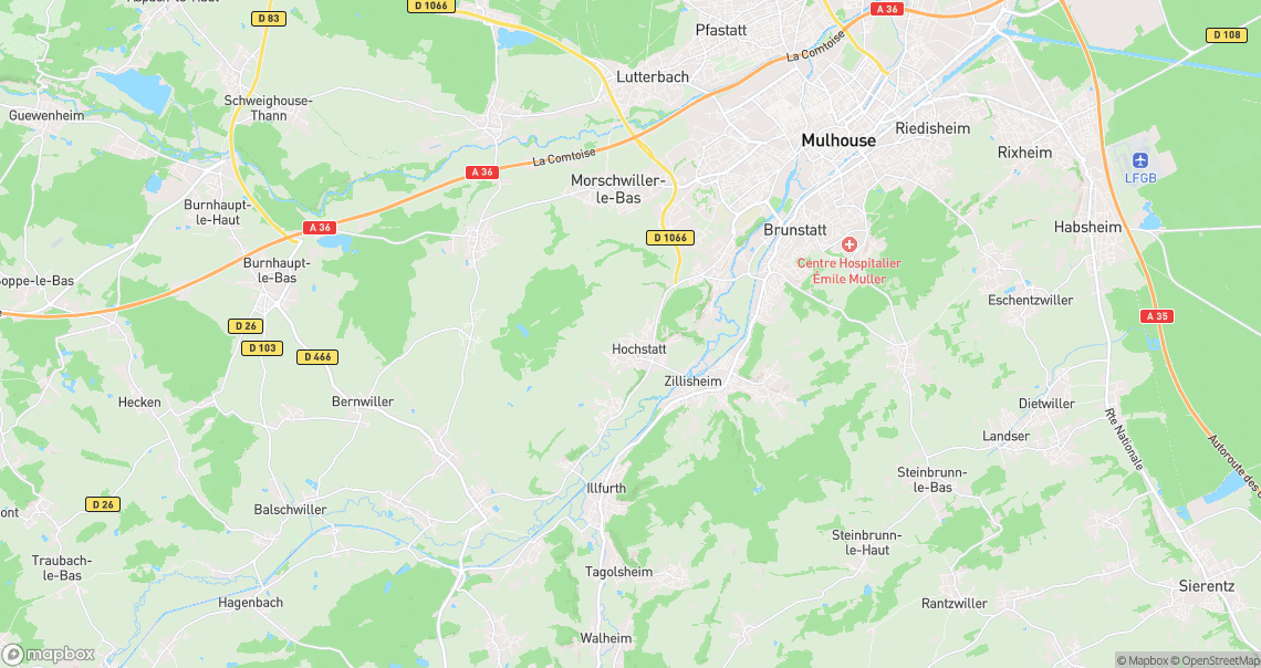 Localisation de la voiture à Hochstatt