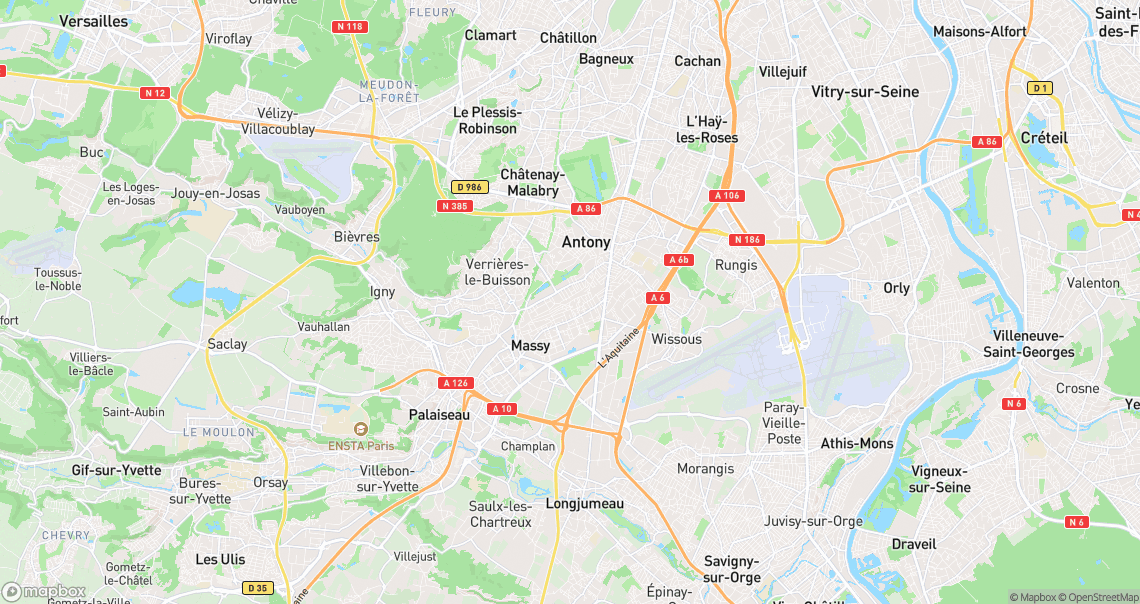 Localisation de la voiture à Antony
