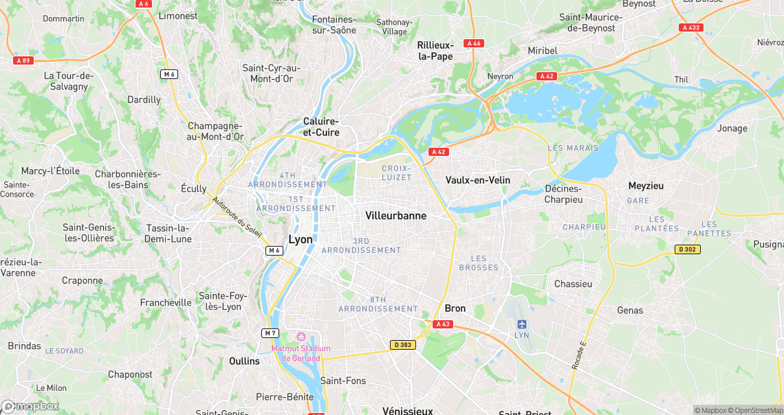 Localisation de la voiture à Villeurbanne
