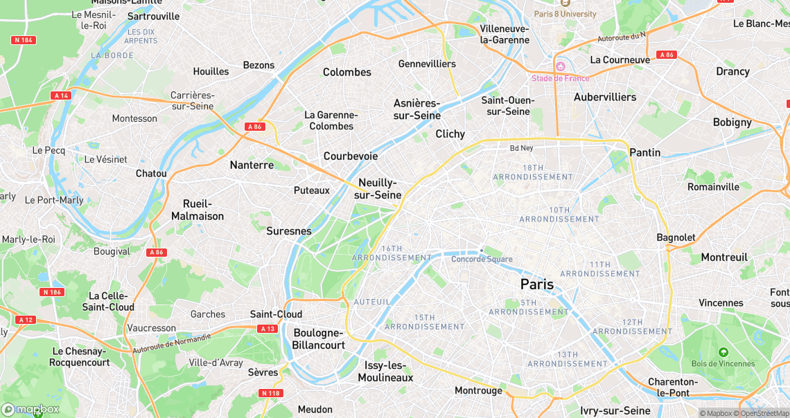 Localisation de la voiture à Paris