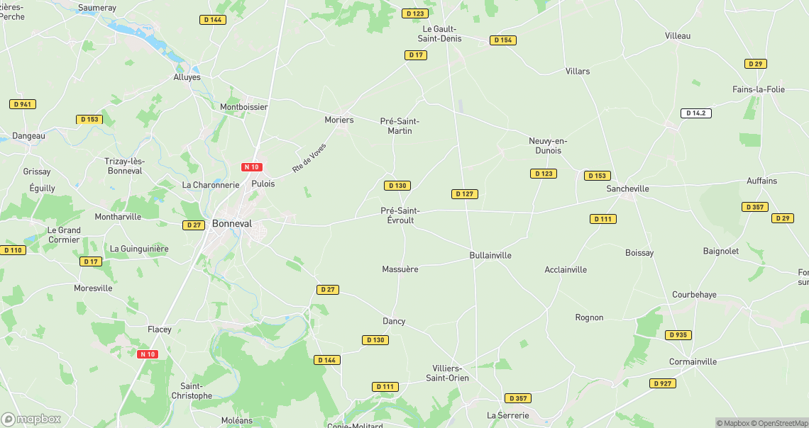 Localisation de la voiture à Pré-Saint-Évroult