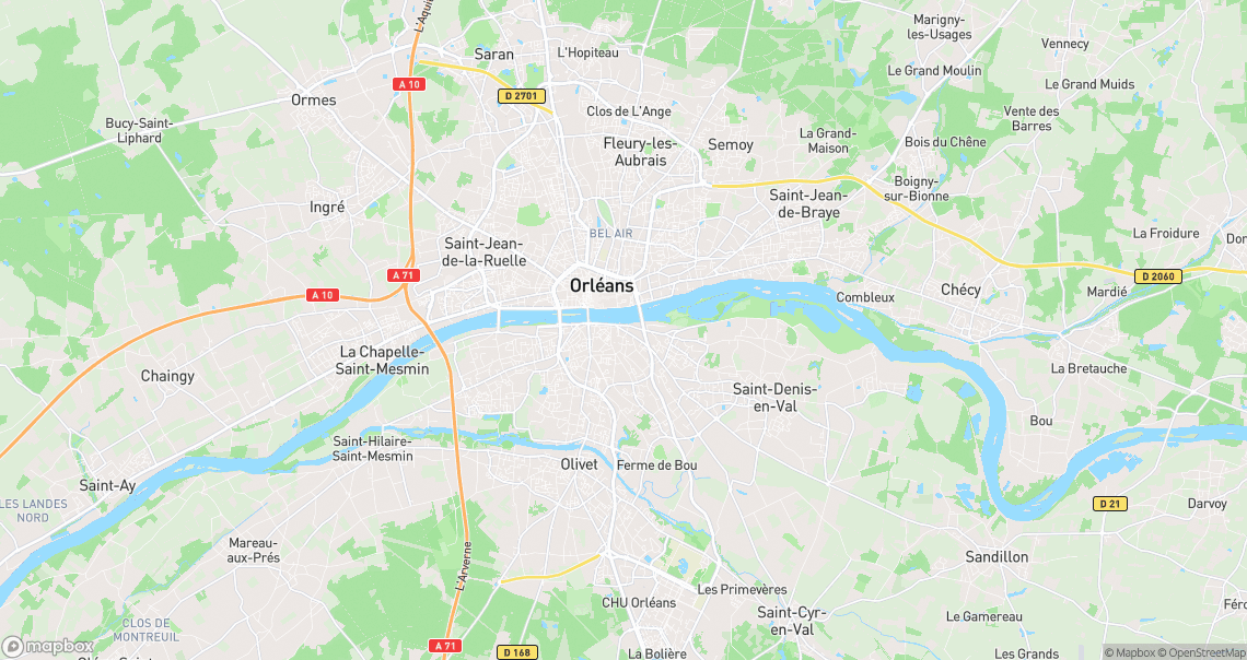 Localisation de la voiture à Saint-Jean-le-Blanc
