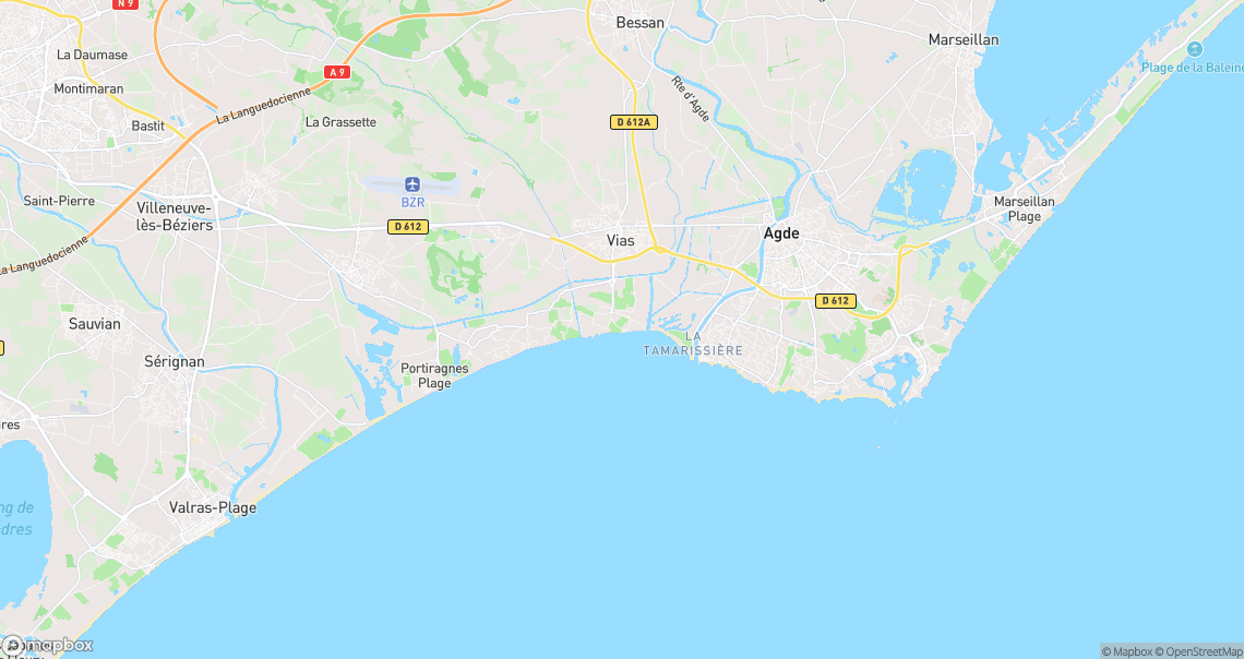 Localisation de la voiture à Vias