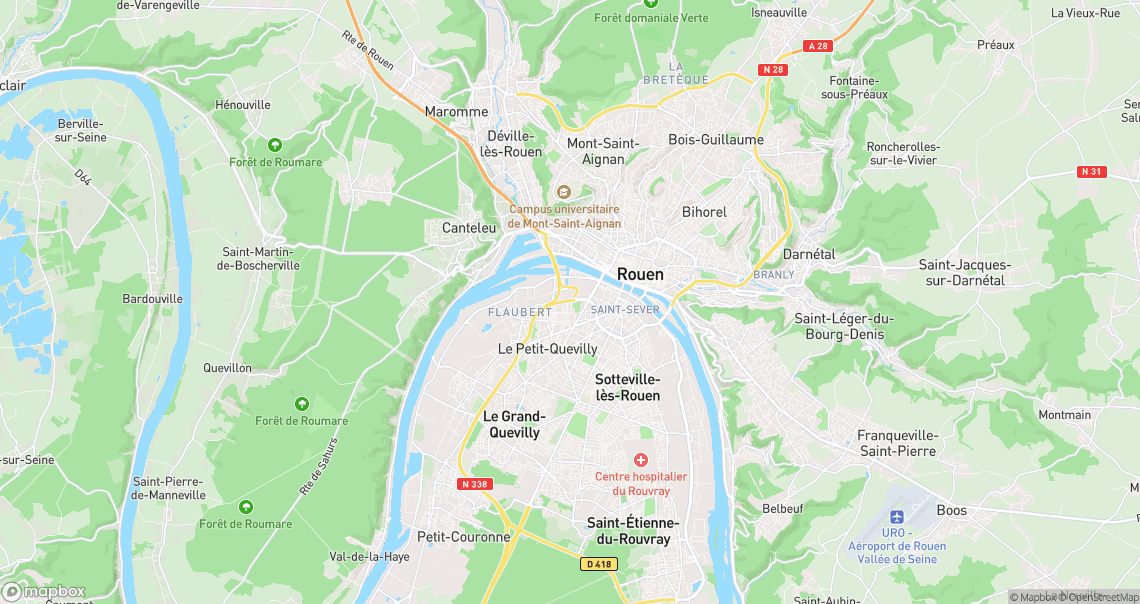 Localisation de la voiture à Le Petit-Quevilly