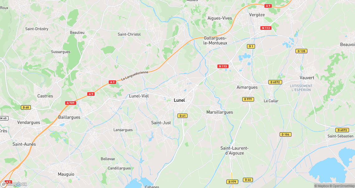 Localisation de la voiture à Lunel