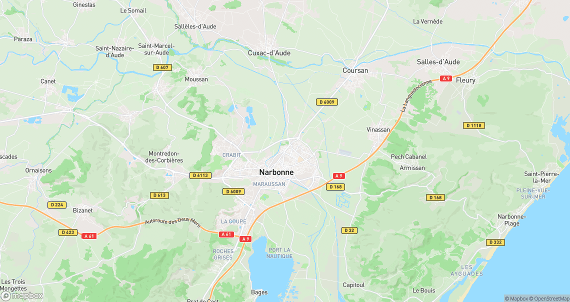 Localisation de la voiture à Narbonne
