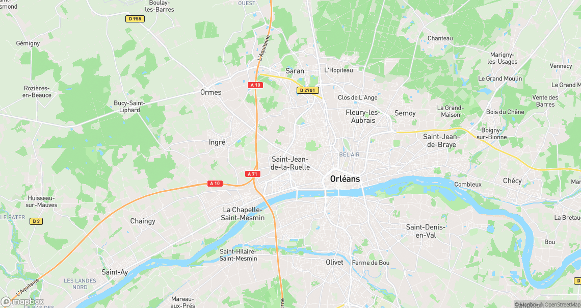 Localisation de la voiture à Saint-Jean-de-la-Ruelle