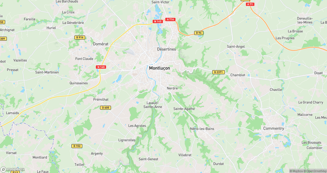 Localisation de la voiture à Montluçon