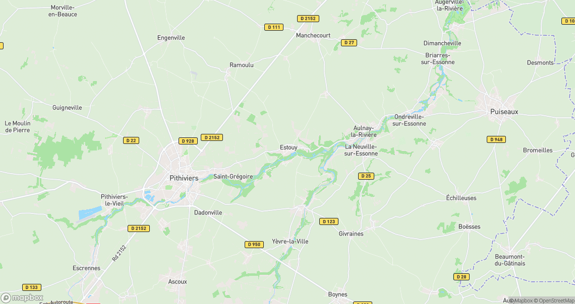 Localisation de la voiture à Estouy