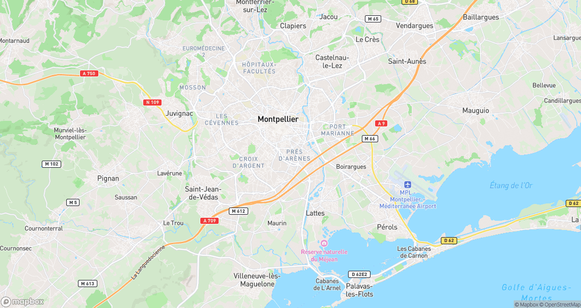 Localisation de la voiture à Montpellier