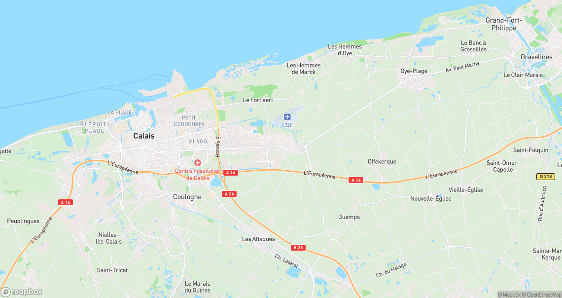 Localisation de la voiture à Marck