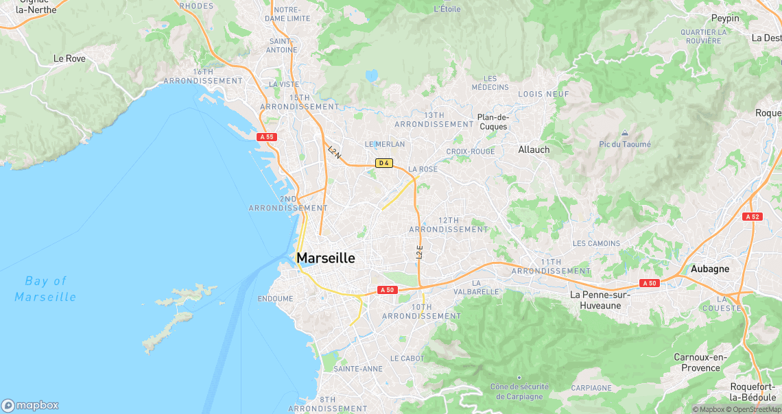 Localisation de la voiture à Marseille