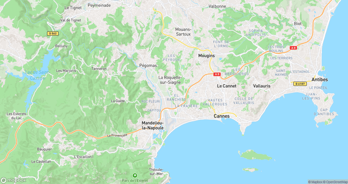 Localisation de la voiture à Cannes