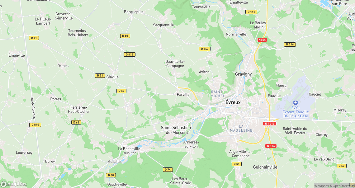 Localisation de la voiture à Parville