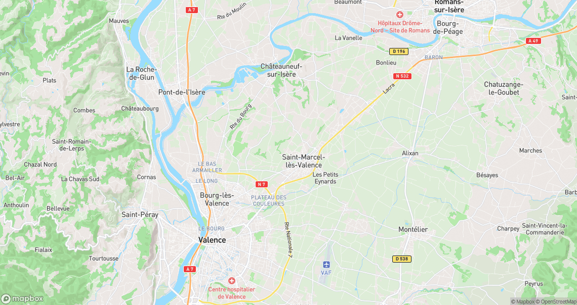 Localisation de la voiture à Saint-Marcel-lès-Valence