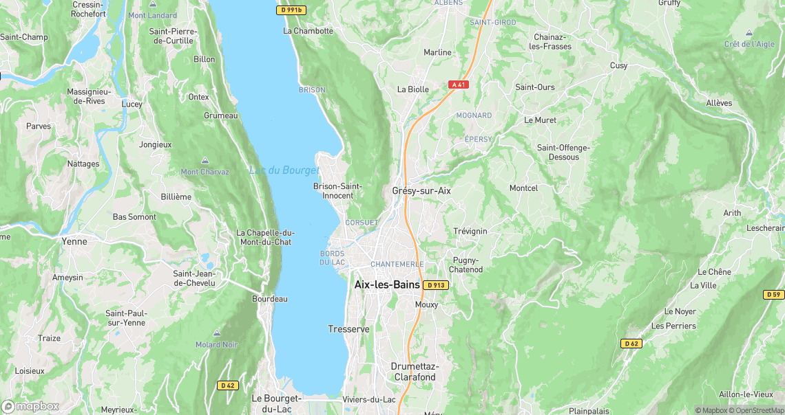 Localisation de la voiture à Grésy-sur-Aix