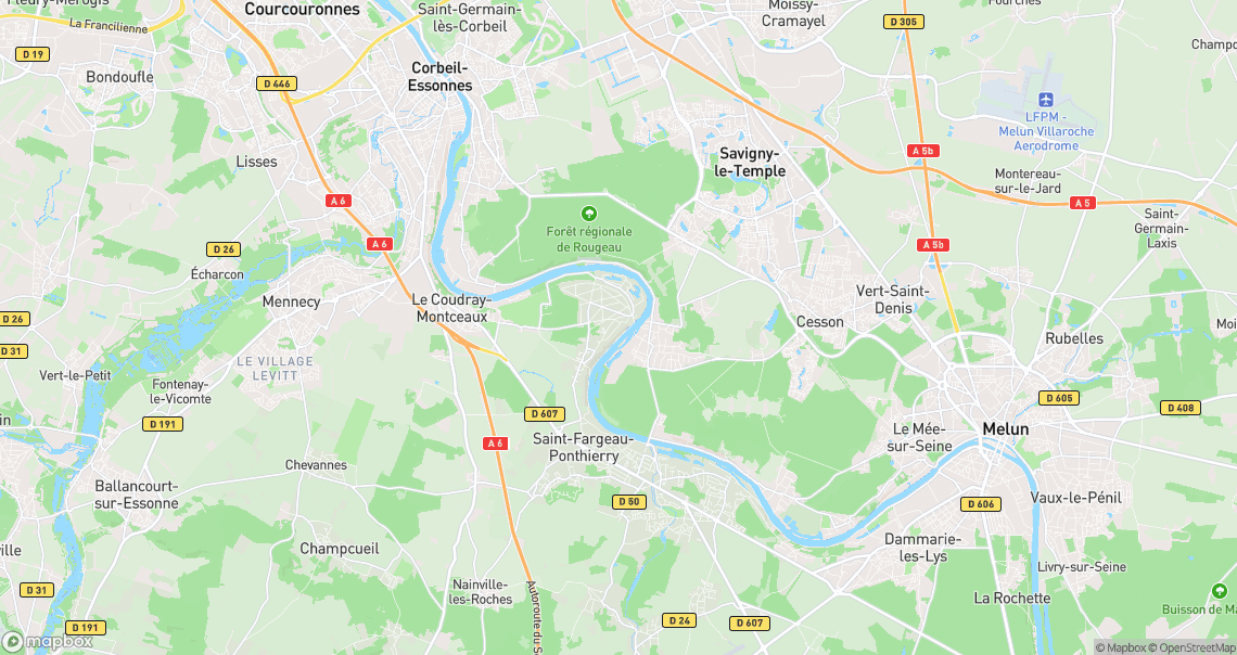 Localisation de la voiture à Saint-Fargeau-Ponthierry