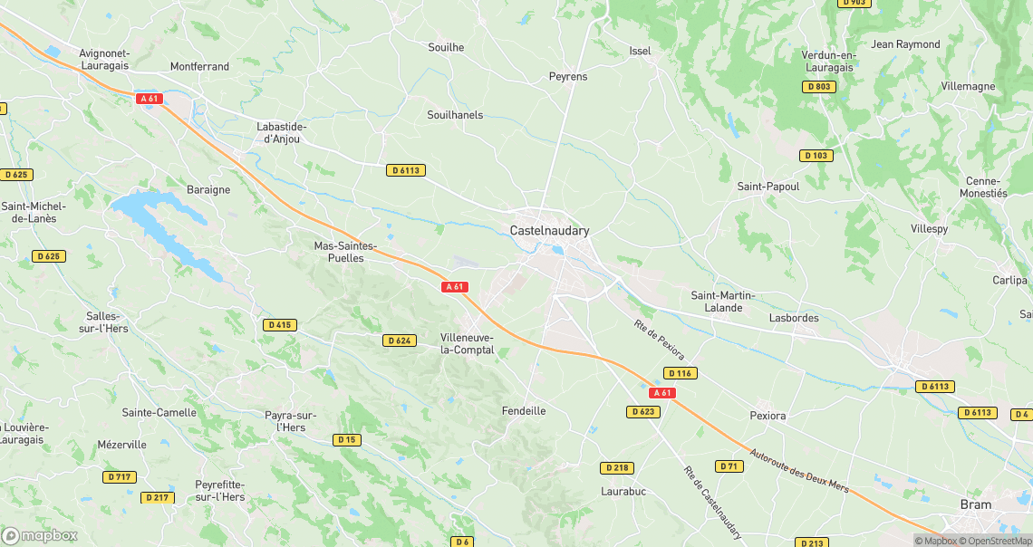 Localisation de la voiture à Castelnaudary