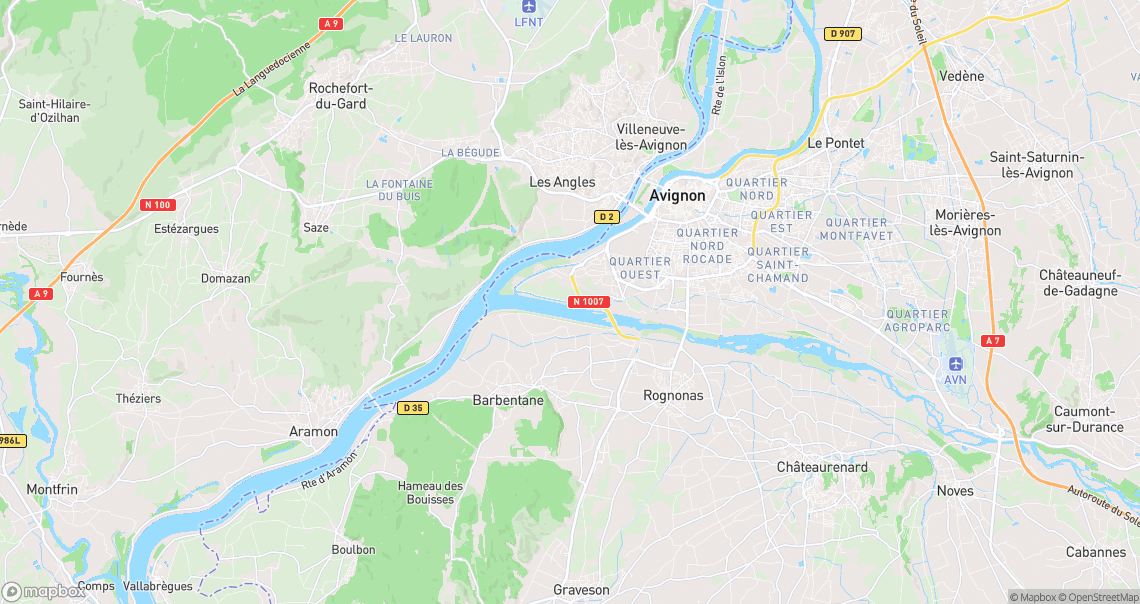 Localisation de la voiture à Avignon