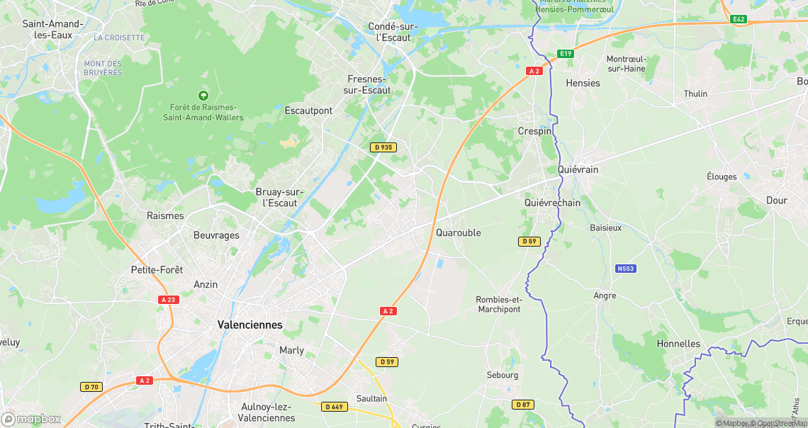 Localisation de la voiture à Onnaing