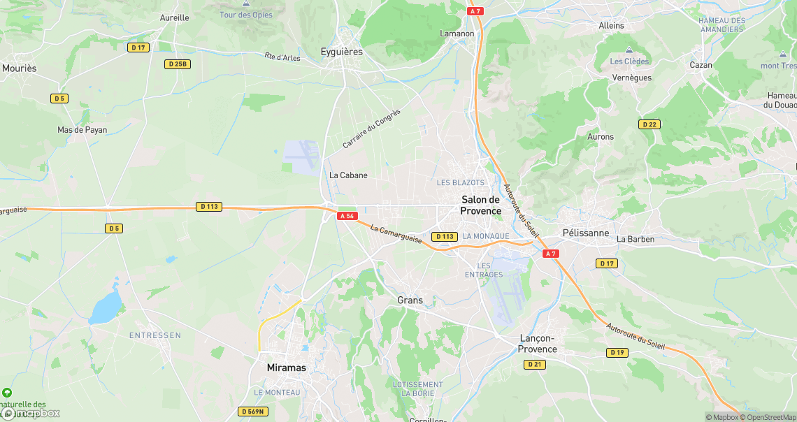 Localisation de la voiture à Salon-de-Provence