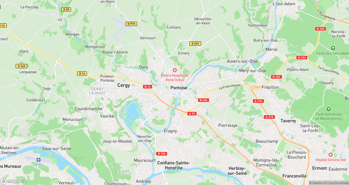 Localisation de la voiture à Pontoise