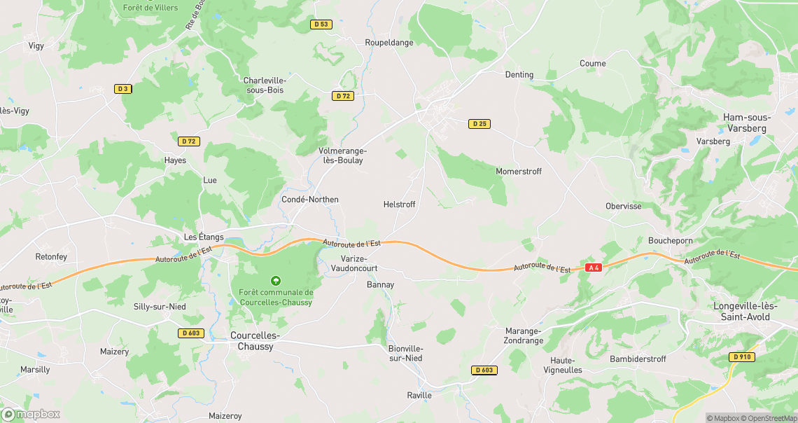 Localisation de la voiture à Helstroff