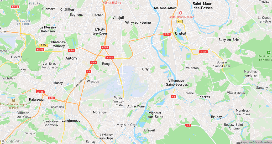 Localisation de la voiture à Orly