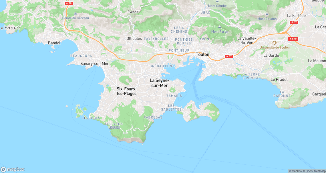 Localisation de la voiture à La Seyne-sur-Mer