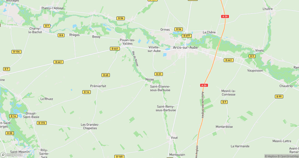 Localisation de la voiture à Nozay