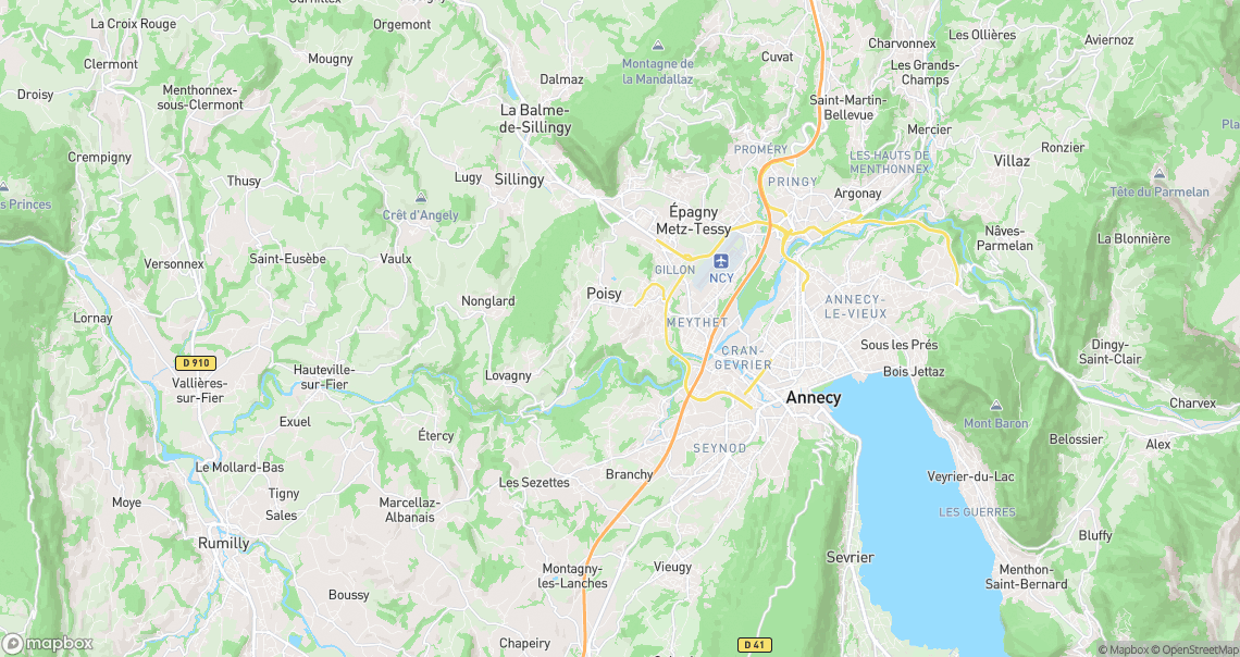 Localisation de la voiture à Poisy