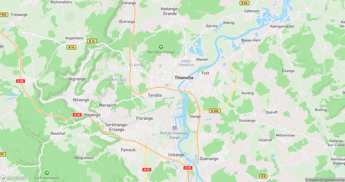 Localisation de la voiture à Thionville