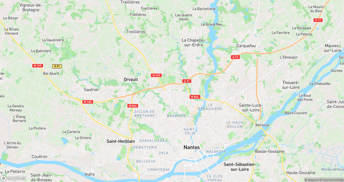 Localisation de la voiture à Nantes