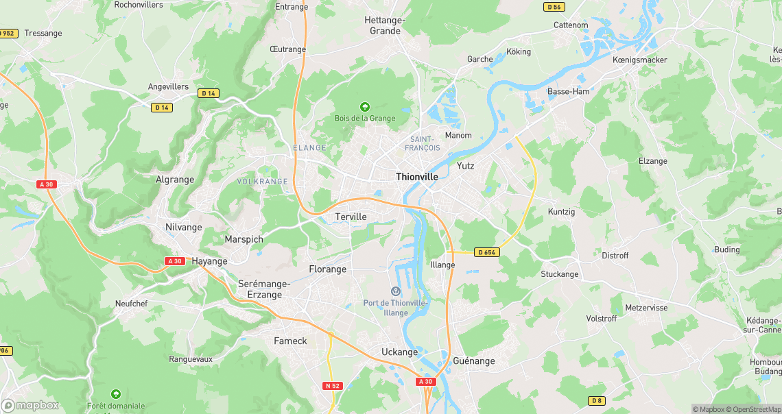 Localisation de la voiture à Thionville