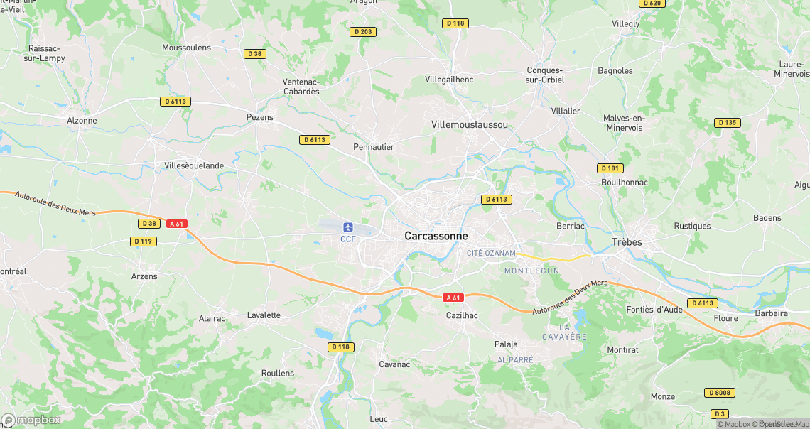 Localisation de la voiture à Carcassonne