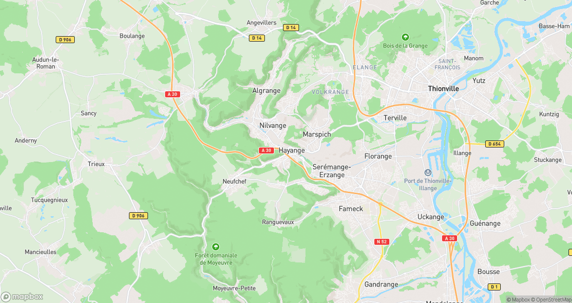 Localisation de la voiture à Hayange