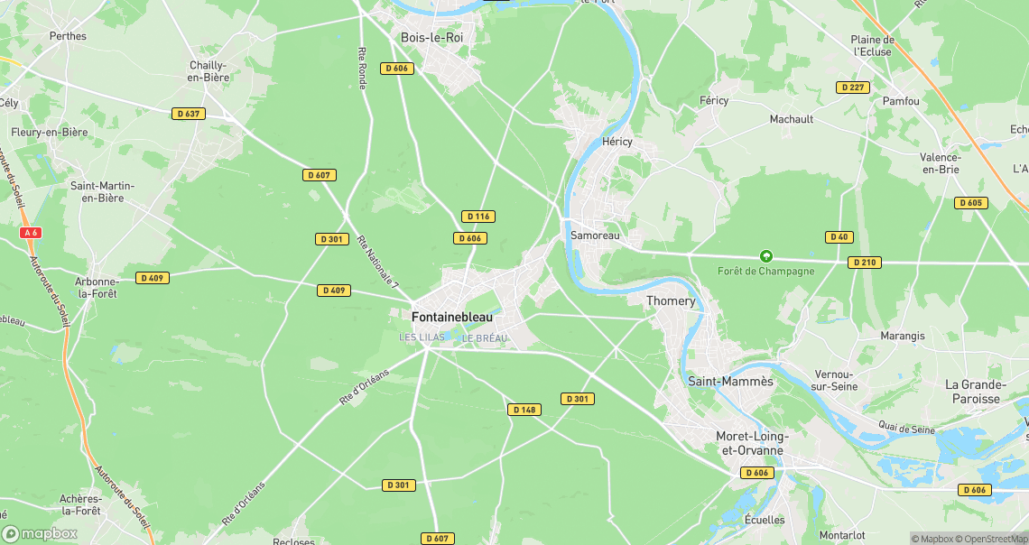 Localisation de la voiture à Avon