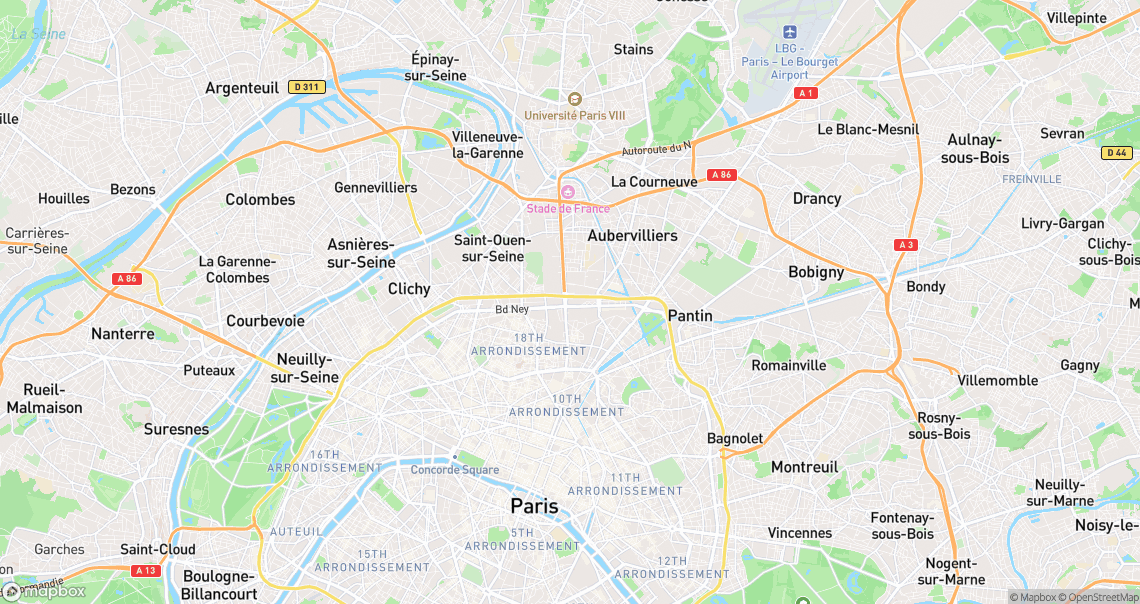 Localisation de la voiture à Paris
