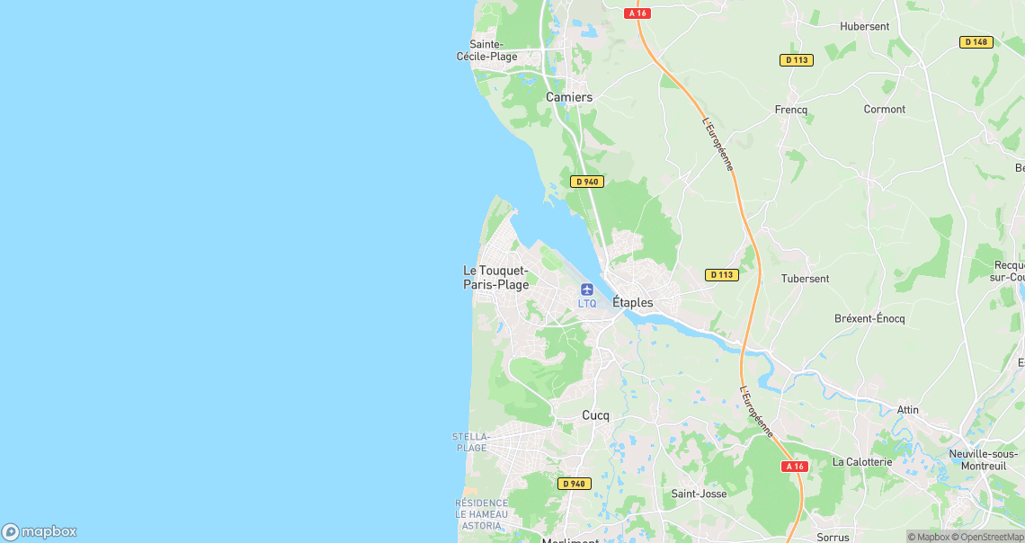Localisation de la voiture à Le Touquet-Paris-Plage