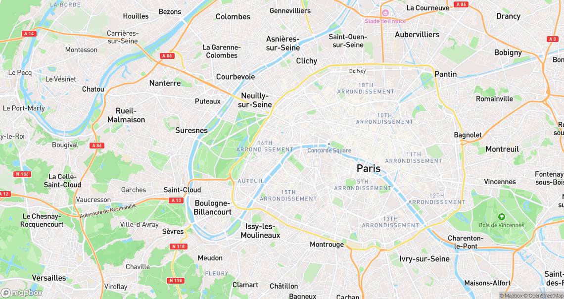 Localisation de la voiture à Paris