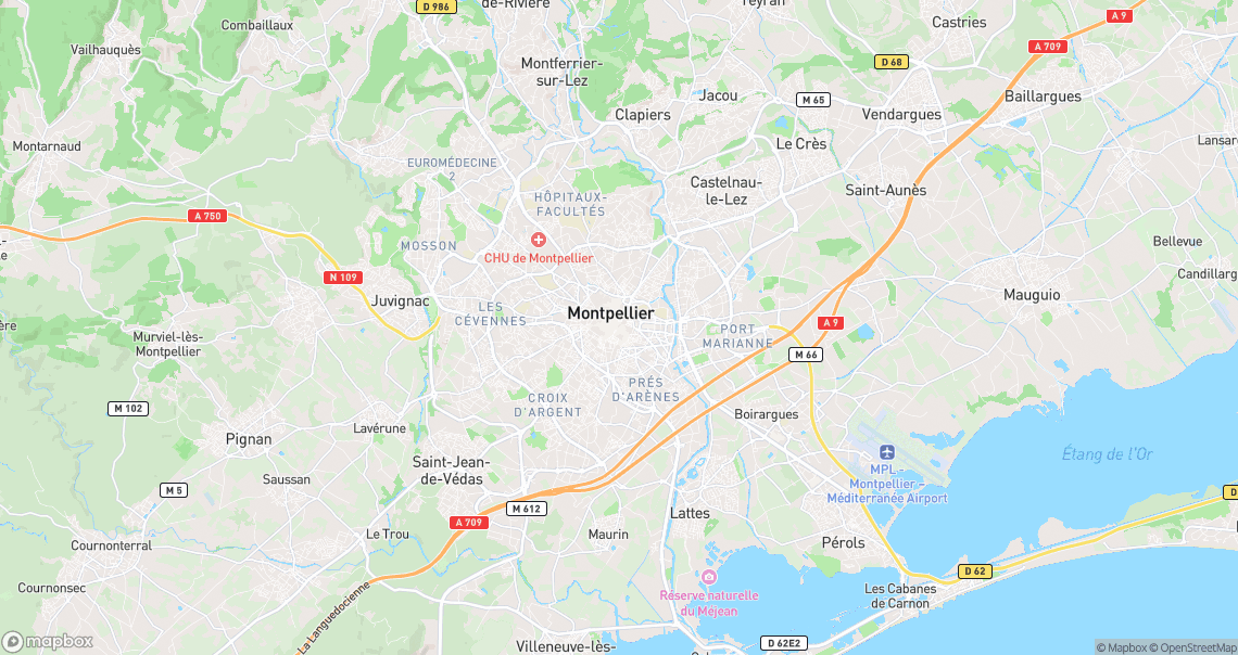 Localisation de la voiture à Montpellier