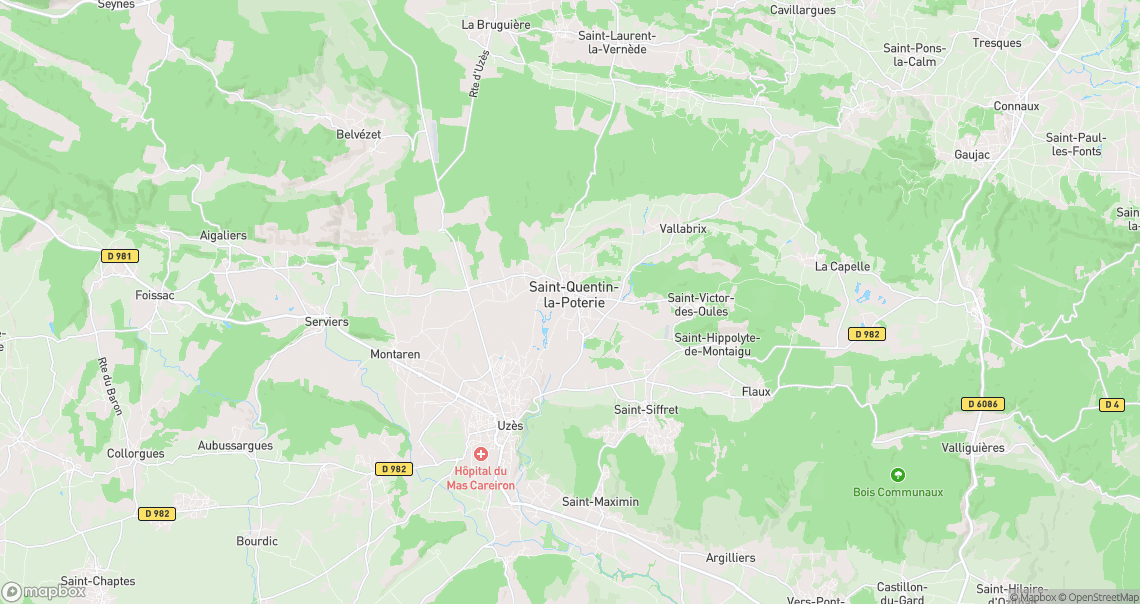 Localisation de la voiture à Saint-Quentin-la-Poterie