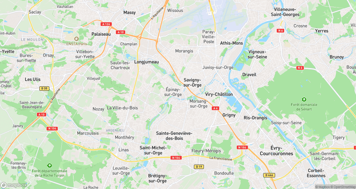 Localisation de la voiture à Épinay-sur-Orge