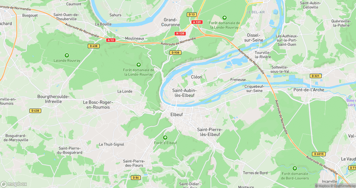 Localisation de la voiture à Saint-Aubin-lès-Elbeuf