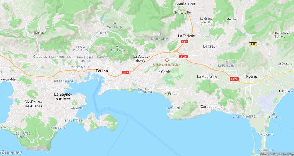 Localisation de la voiture à La Garde